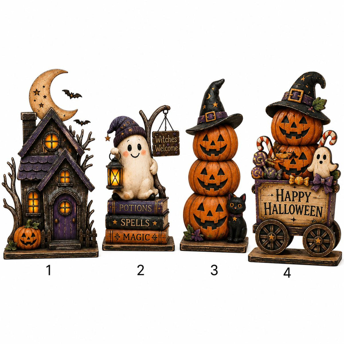 Personalized Halloween Wooden Block, Lighted Haunted House Family Name Decor, Trick or Treat Pumpkin Shelf Decor, Spooky Fall Gift 8b4813e1-616b-49b9-bb42-7de2ab6cebf7-6.jpg
