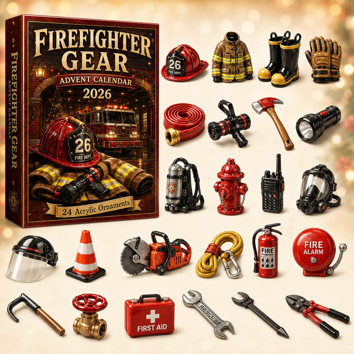 Firefighter Gear Advent Calendar 2026 - 24-Day Festive Countdown, Acrylic Charms Blind Box 8b4e2537-0b00-47f2-864d-2bca8120625e-mig-c657a917-5-CHRISTMAS_KICKOFF_40_OFF_-_Firefighter_Gear_Advent_Calendar_2026_-_24-Day_Festive.jpg