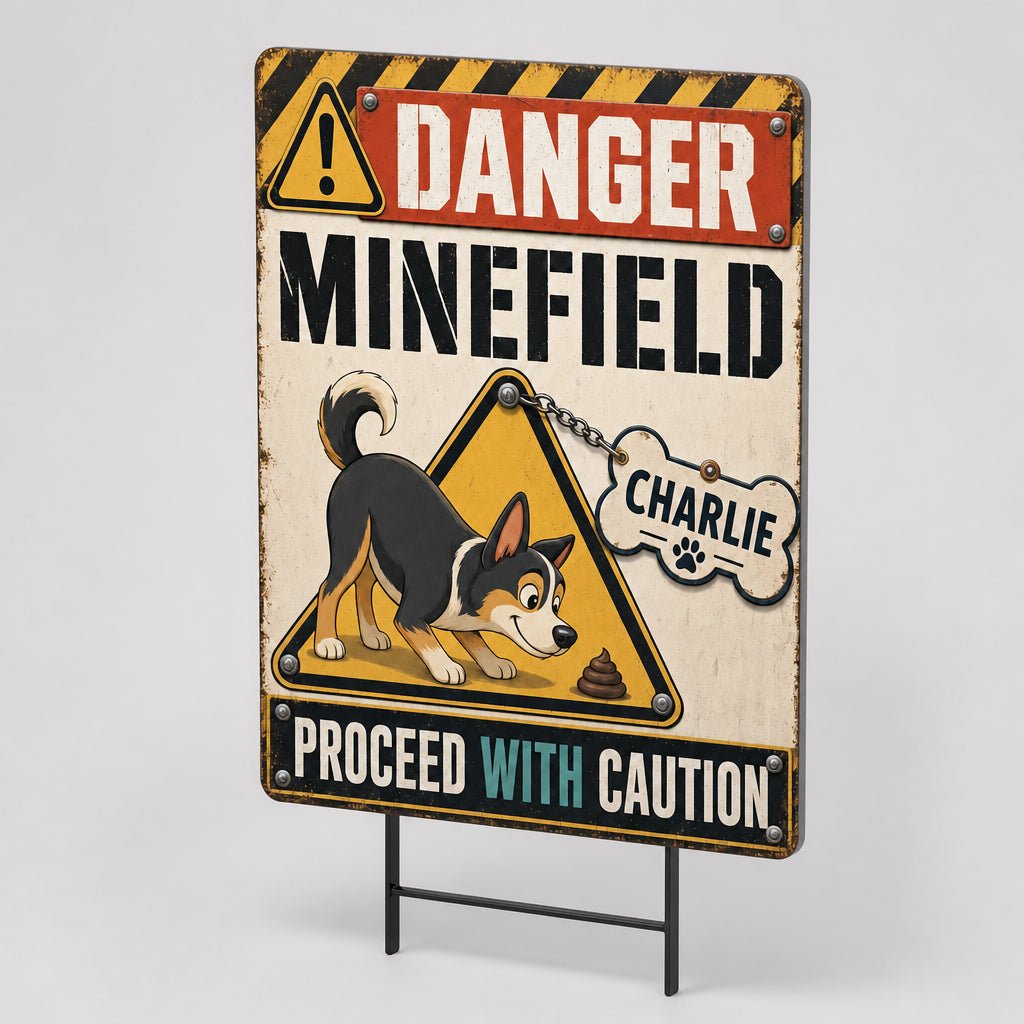 Danger: Dog Minefield Yard Sign – Personalized Pet Name - Personalized Yard Sign 8b4f1067-0fe9-4c37-84d5-8a9437ce73bd.jpg
