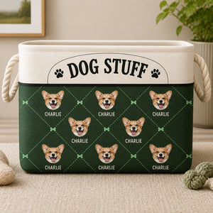 Personalized Dog Stuff Storage Bag – Custom Pet Face & Name Pattern - Personalized Storage Bag 8b6c58c4-21d2-4156-9532-9e0b4e4de530.jpg