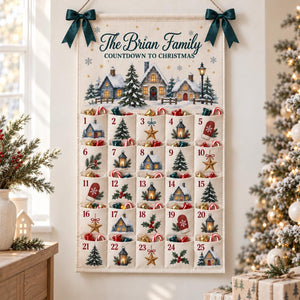 Personalized Christmas Advent Calendar, Winter Village Canvas Wall Hanging with 25 Pockets, Reusable Family Name Countdown and Holiday Decor 8b873db1-d796-4a7a-958a-7afb7e73fec4-il_1588xN.8601262289_tjb9.jpg