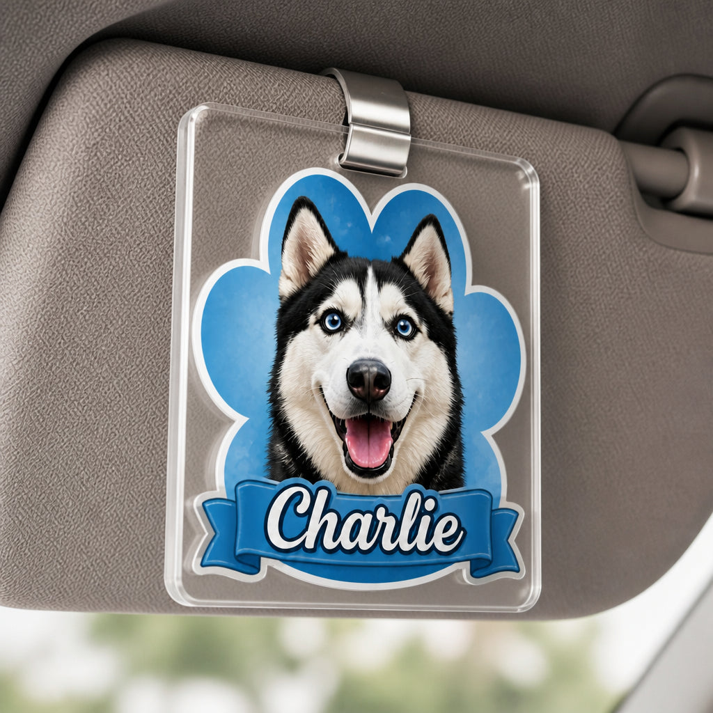 Custom Dog Portrait Car Visor Clip – Paw Badge With Name - Personalized Car Visor Clip 8b9bf3ec-00e8-4516-95c3-0d341ba8a612.jpg