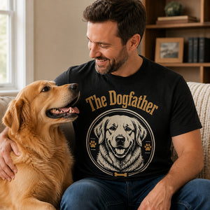 The Dogfather Custom Pet Photo T‑Shirt - Personalized T-shirt 8ba6abda-78b9-4127-a718-df3ad276f63d.jpg