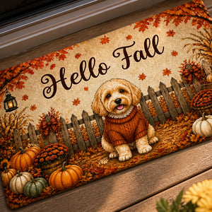 Hello Fall Custom Pet Portrait Doormat - Doormat 8bb98aef-3ad5-43c2-abc9-766fd2751b92.jpg