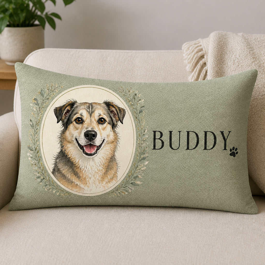 Custom Pet Portrait Name Pillow – Oval Cameo Edition - Personalized Pillow 8bde95b5-eb8d-4686-9b03-7124c006f983.jpg