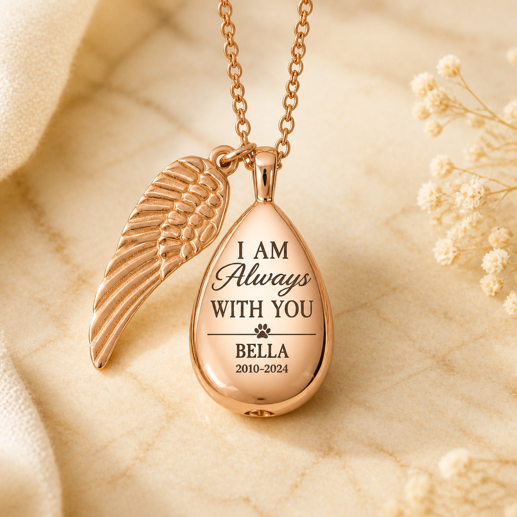 Pet Memorial Custom Necklace – I Am Always With You - Personalized Custom Necklace 8c1cb42a-fb01-4e5f-8aa3-d008333e36d1.png