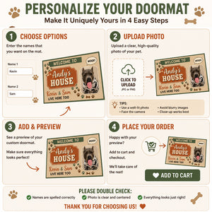 Personalized Pet Photo Welcome Doormat – [Name]'s House - Personalized Doormat 8c9545f8-1b13-4f2a-b57e-979307511636.jpg