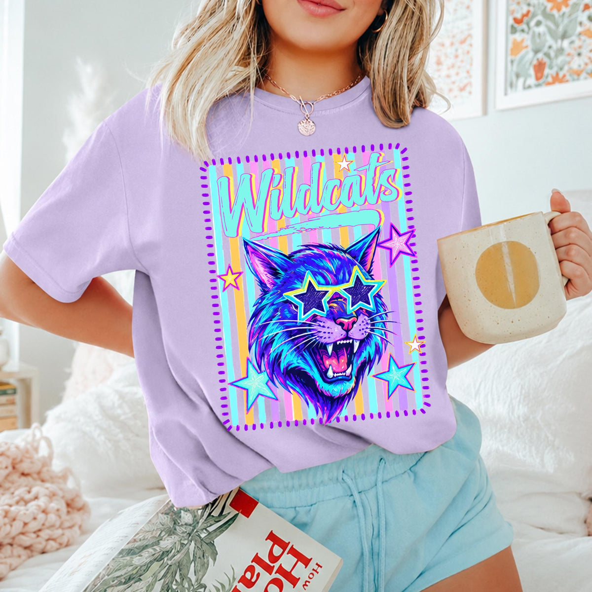 Custom Mascot Neon Striped Shirt, Preppy School Spirit Shirts, Back To School Tee, Matching Team Shirts, Game Day School Pride T-Shirt 8c96fdf4-7bf2-4e32-a2c3-c8697f630cd5-10.jpg