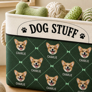 Personalized Dog Stuff Storage Bag – Custom Pet Face & Name Pattern - Personalized Storage Bag 8c98dfd2-7e48-4349-a91d-30d49412b21c.jpg