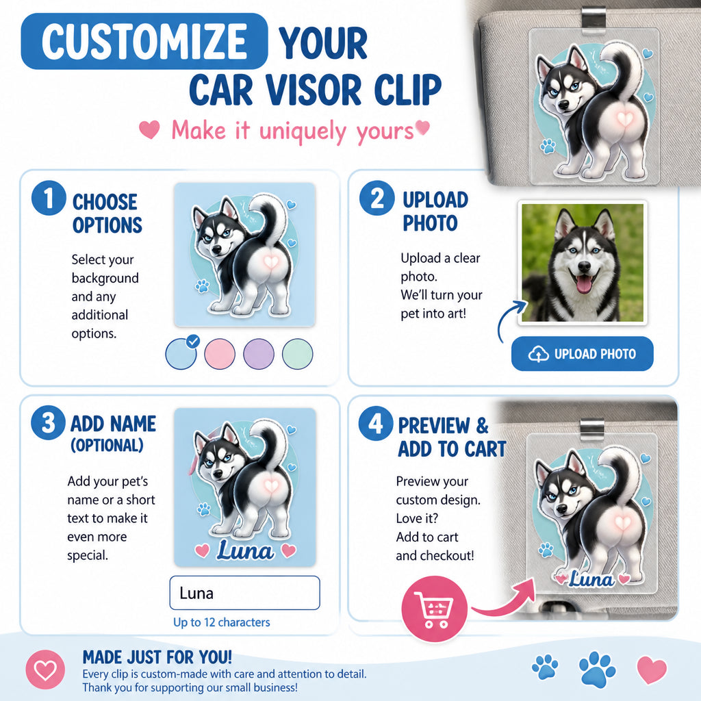 Custom Pet Cartoon Butt Car Visor Clip - Personalized Car Visor Clip 8ca30d65-e64c-4a26-a79e-a853ce0e95ae.jpg