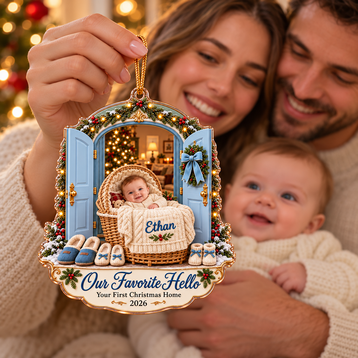 Personalized Baby’s First Christmas Ornament 2026 – Custom Photo & Name, Our Favorite Hello Keepsake, Gift for New Parents 8cb2968f-b1f0-4921-85f3-8dd285d78509-Powder-Blue-First-Christmas-Keepsake-3.png
