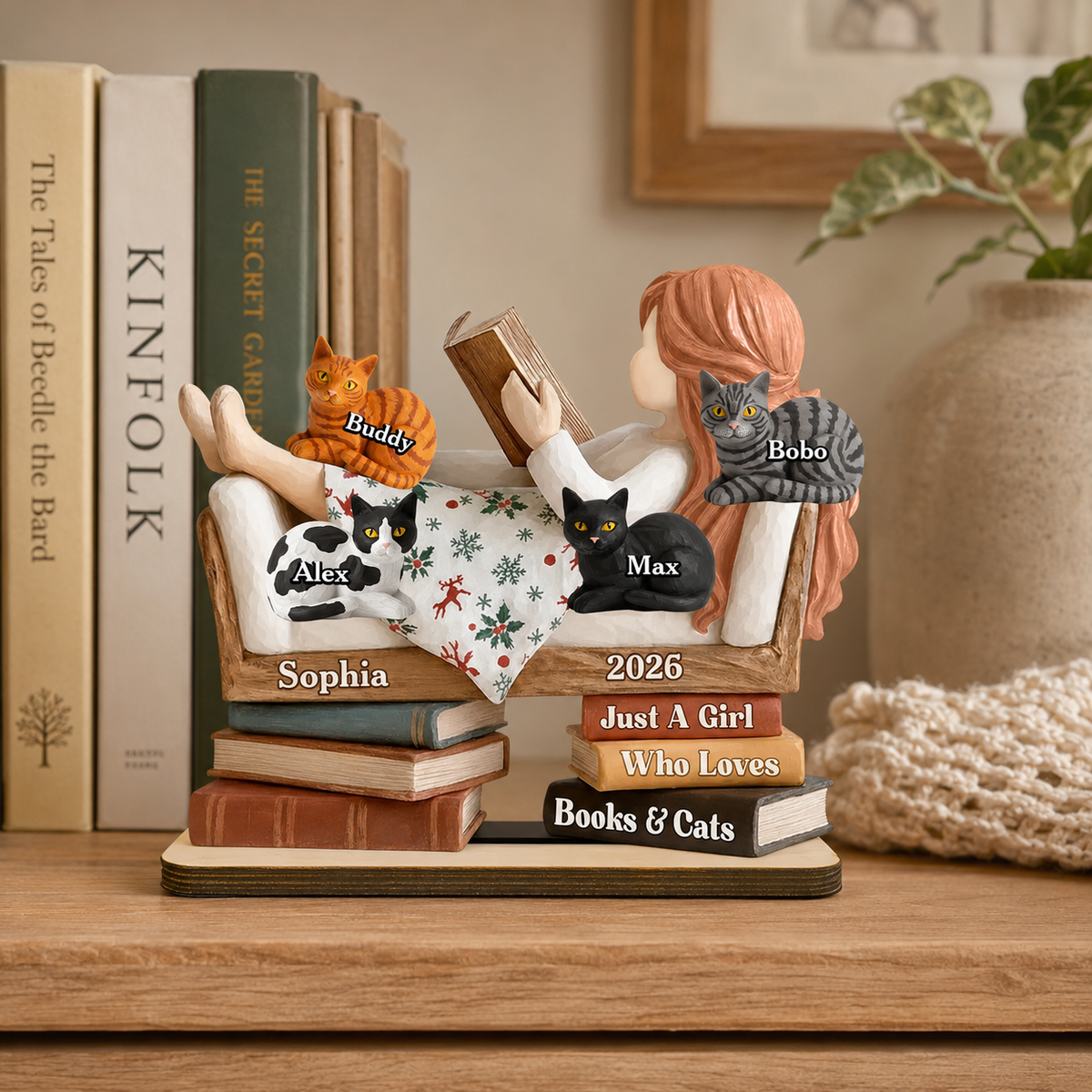 Just a Girl Who Loves Books & Cats - Personalized Wooden Plaque - Gift For Cat Lovers & Book Lovers 8cbbfc0d-8084-45fa-980a-b90fb60fe6d0-banner-2.png