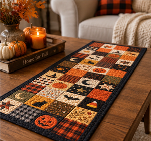 Retro Halloween Patchwork Quilt Table Runner, Pumpkin Black Cat Bat Candy Corn Table Decor, Autumn Fall Thanksgiving Table Runner 8cbfb11b-b9ce-4af0-873e-9d49424a1642-anh_1_bottom_right.png