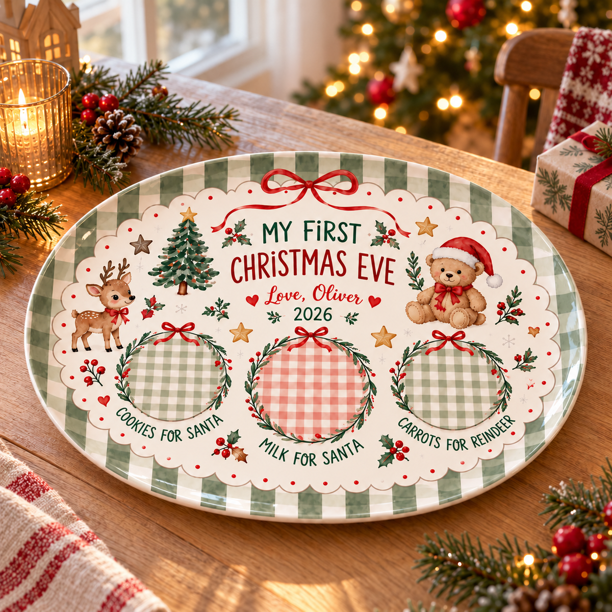 Personalized Baby’s First Christmas Eve Platter – Custom Name & Year Santa Cookie Plate with Teddy Bear & Reindeer Design 8cd169f4-46ee-437e-858d-8367ed2f9ee0-banner-1.png