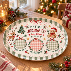 Personalized Baby’s First Christmas Eve Platter – Custom Name & Year Santa Cookie Plate with Teddy Bear & Reindeer Design 8cd169f4-46ee-437e-858d-8367ed2f9ee0-banner-1.png