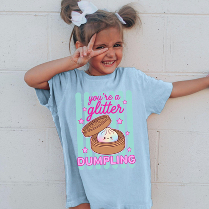 You're a Glitter Dumpling, Comfort Colors Kids/Teens Cute Shirt, Food Lover Gift, Summer Vacation T-shirt, Trendy Funny T-shirt 8ce675ef-5896-4bd2-90f5-7f72c9e7a1a2-5.png