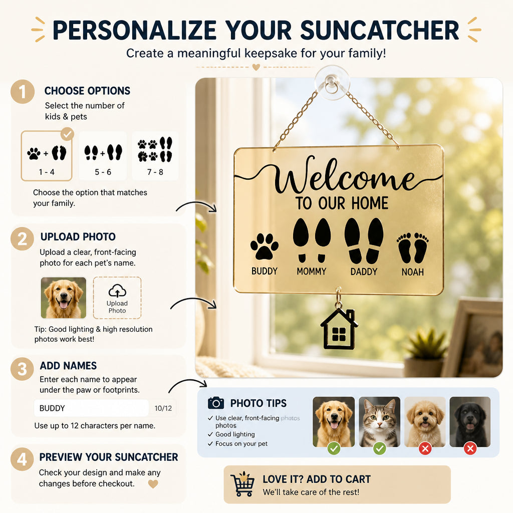 Welcome To Our Home Family Footprints Doormat – Personalized Names - Personalized 1 Layered Suncatcher with Charm 8d07c098-c8ae-4175-ad54-57b1b14caf7c.jpg