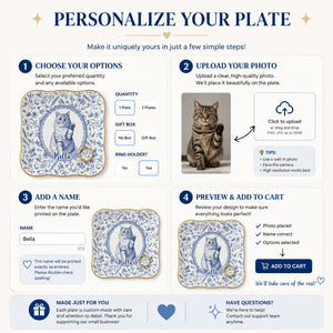Custom Pet Portrait Jewelry Plate – Vintage Botanical Cameo - Personalized Jewelry Plate 8d11c937-a658-4ef5-820d-e88df796929d.jpg