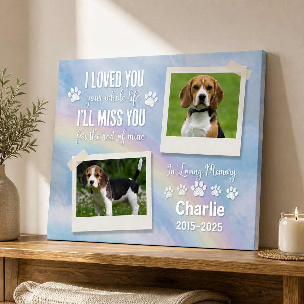 Pet Memorial Canvas – I Loved You, I’ll Miss You – 2 Photos, Name & Years - Personalized Canvas 8d48229b-d194-4b8a-bfc3-7eea0643b63c.jpg