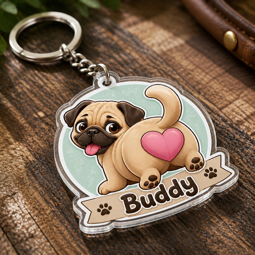 Chibi Pup Booty Acrylic Keychain – Upload Your Pet + Name - Personalized Acrylic Keychain 8d4b1697-cddf-4f3d-bf02-1069a17e7371.jpg