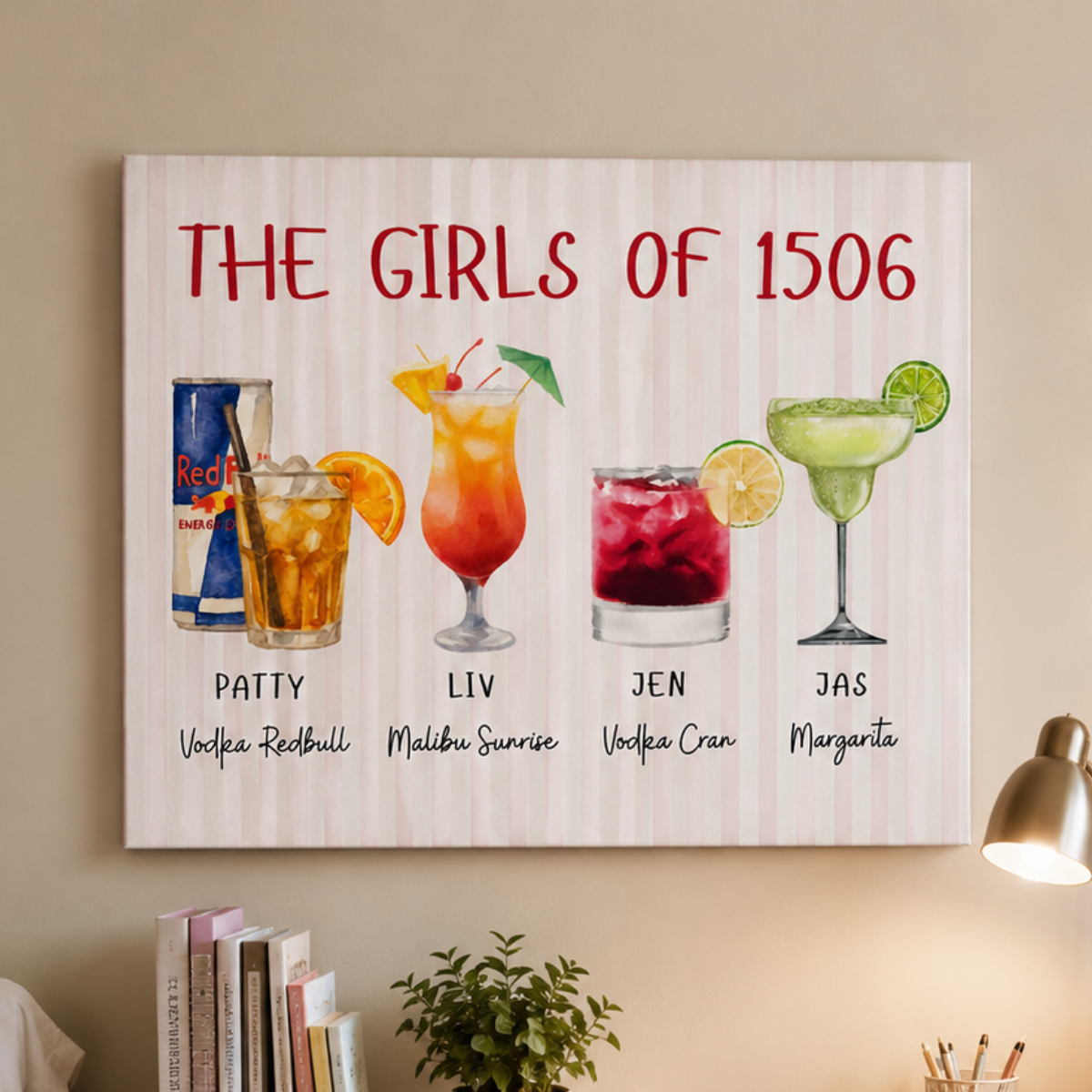 Custom Roommate Drink Print, Roommates as Drinks, Cocktail Poster, Trendy College Apartment Dorm Art, Bar Cart Decor, Personalized Wall Art 8d623fa0-77bf-459e-bbdc-494b2e80a7cd-1.png