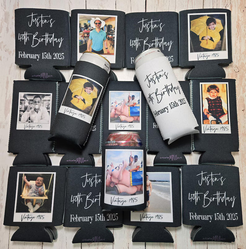 Personalized Birthday Can cooler. Vintage 1986 Photo & Text | Custom Party Favor Beer Sleeve... FRAMEP 8d6c3be9-ffcd-435c-b995-dd292e024102-dfgdgddffffffffffgggggg-7-.jpg