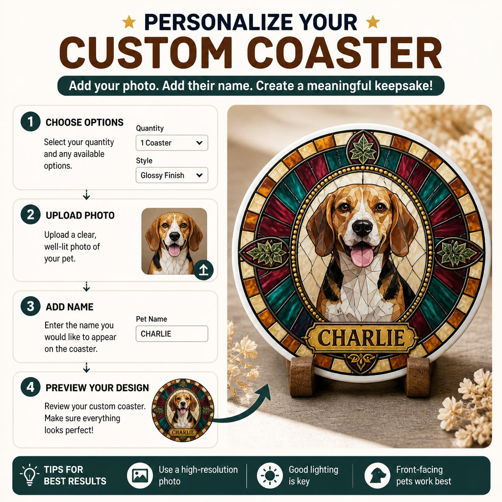 Custom Stained-Glass Pet Portrait Coaster - Personalized Custom Ceramic Coasters 8d71d7fc-90ba-475e-acfb-804d0063dd4c.jpg