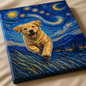 Joyful Pup Under a Swirling Night Sky Canvas - Personalized Canvas 8d7669fb-4526-4b18-9fd0-6edca22eb24d.jpg