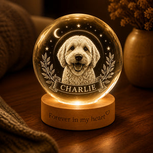 Pet Memorial Crystal Ball Night Light – Photo Engraved with Name, "Forever in my heart" - Personalized Crystal Ball LED Night Light 8d869352-4982-4a40-b749-e19390c27ade.jpg