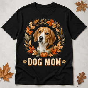 Autumn Wreath Dog Mom Custom Pet Portrait Tee - Personalized T-shirt 8d8ef39c-dc64-4214-9a57-904cf52983bd.png