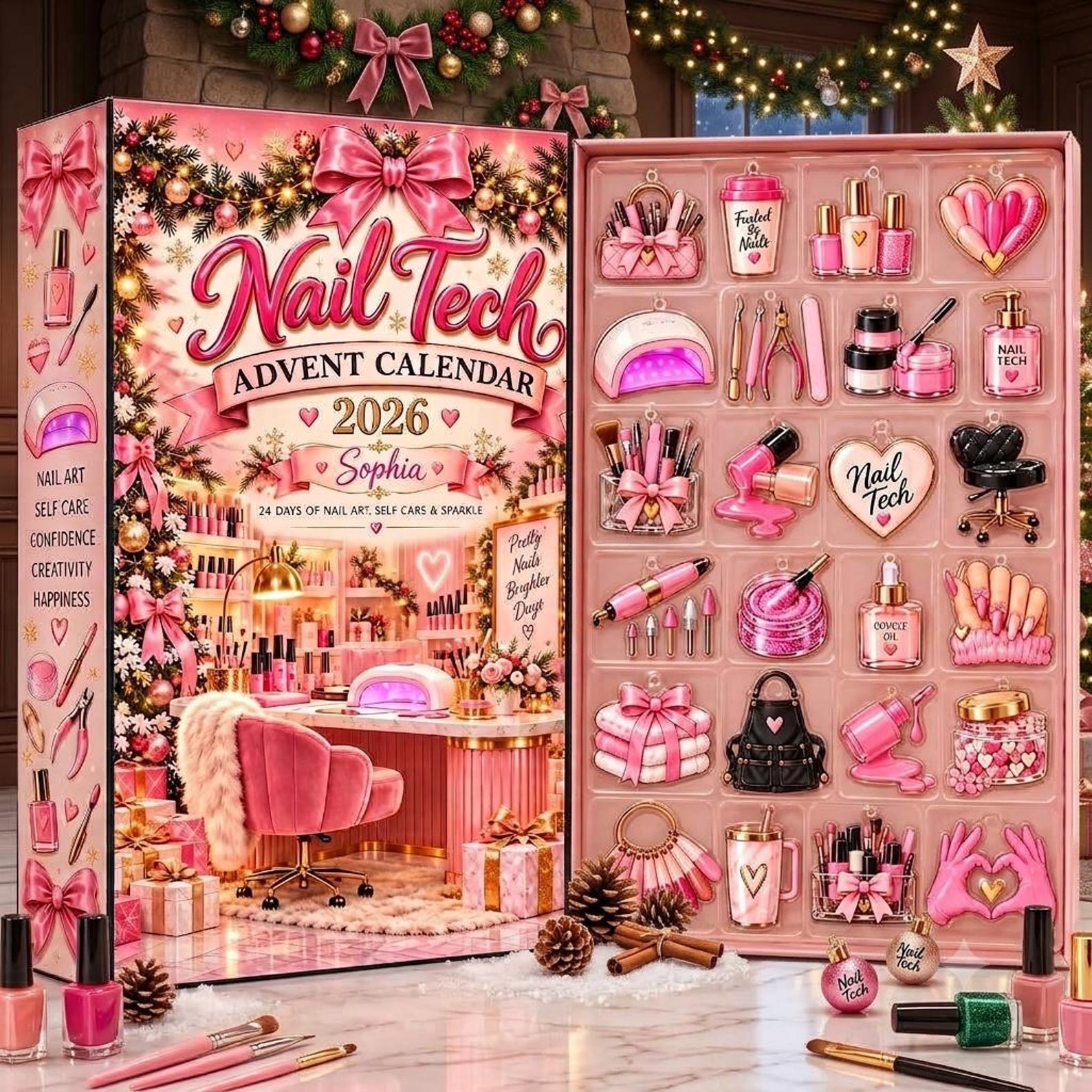 Personalized 2026 Nail Tech Advent Calendar, 24 Day Christmas Countdown, Custom Nail Charms Holiday Gift 8d97fa4a-a897-4aff-a6aa-7a74c6ecbf56-il_1588xN.8637949705_hk50.jpg