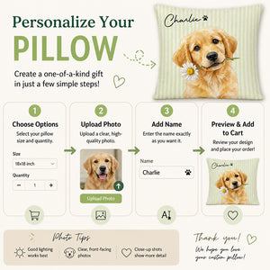 Custom Pet Portrait Pillow with Name – Watercolor Medallion - Personalized Pillow 8dc57168-1f97-4083-bcf0-bc270403ae14.jpg