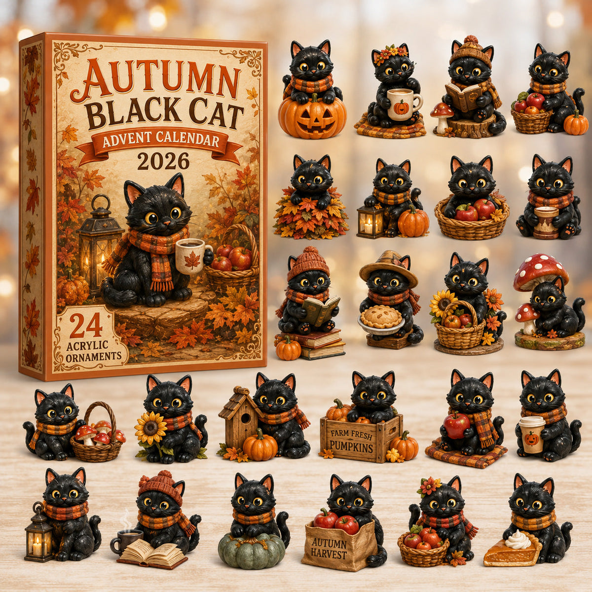Autumn Black Cat Advent Calendar 2026 - 24-Day Festive Countdown, Acrylic Charms Blind Box - Gift For Black Cat Lovers 8df71db6-91c5-4670-a12a-03269a36b8b3-autumn-black-cat.jpg