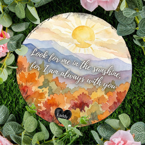 Look For Me In The Sunshine Memorial Stone: Personalized Watercolor Landscape Garden Plaque 8dfd0b2c-f5f5-47ba-bf8c-300ffa92be64-1.jpg