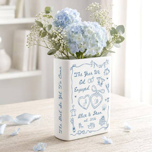 Personalized Engagement Gifts, The Year We Got Engaged Ceramic Book Vase, Custom Couple Name Wedding Gifts, Bride to Be Gift, Newlyweds Gift 8e0fd8c0-e838-4706-abf1-f353ccb35821-uilio-9-.jpg