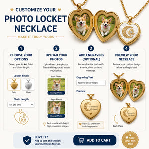 Butterfly-Inspired Photo Locket Necklace – 2 Photo Slots - Personalized Embossed Heart Photo Locket Necklace 8e10edef-0569-4414-b6c8-060751c716e9.jpg