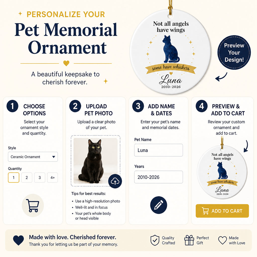 Cat Memorial Ornament – Not all angels have wings, some have whiskers – Personalized Name & Years - Personalized Ornament 8e138a19-dc5c-4730-88f4-6cf37f1b0ca1.jpg