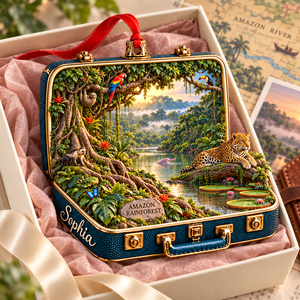 Personalized Amazon Rainforest 3D Suitcase Christmas Ornament – Tropical Travel Souvenir & Gift for Wildlife Lovers 8e2811f8-fb6b-49c9-8066-ed4369948b15-Amazon-rainforest-suitcase-ornament-in-gift-box-2.png