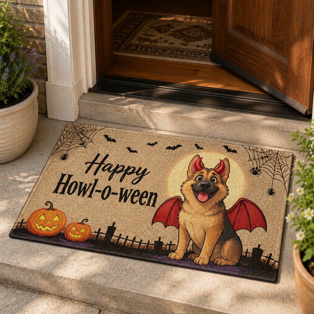 Happy Howl‑o‑ween Devil Dog Doormat - Doormat 8e37d46c-79b0-41f9-b49f-2c05d548aec3.png