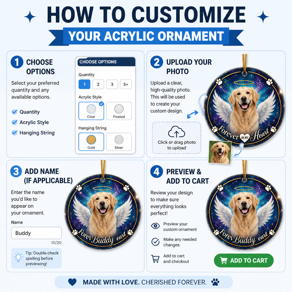 Pet Memorial Photo Ornament – Forever in My Heart - Personalized Transparent Acrylic Ornament 8e3db715-bb8e-49f6-8a76-65c732e7b5d4.jpg