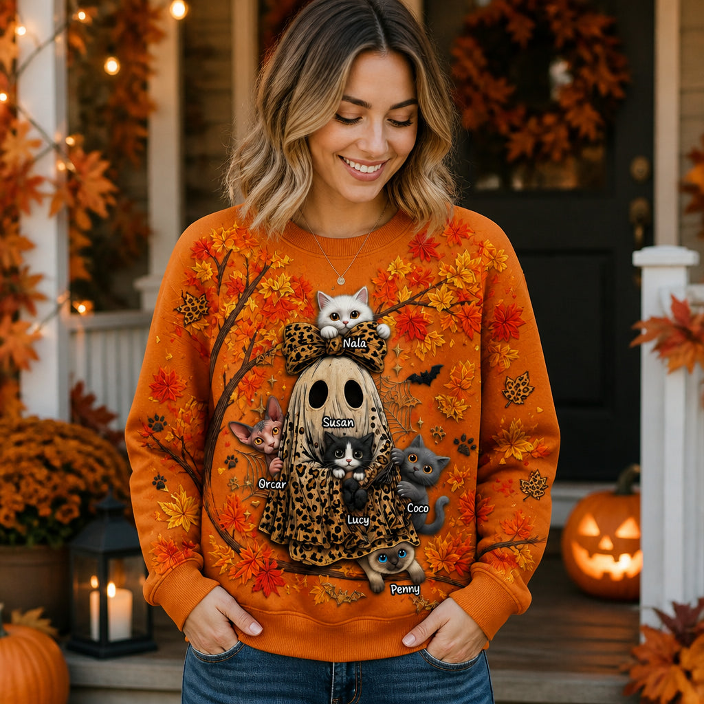Halloween Ghost & Cats Fall Sweatshirt – Custom Pet Portraits - Personalized Sweatshirt 8e3f65d3-7468-4973-b213-9869a15fa952.jpg