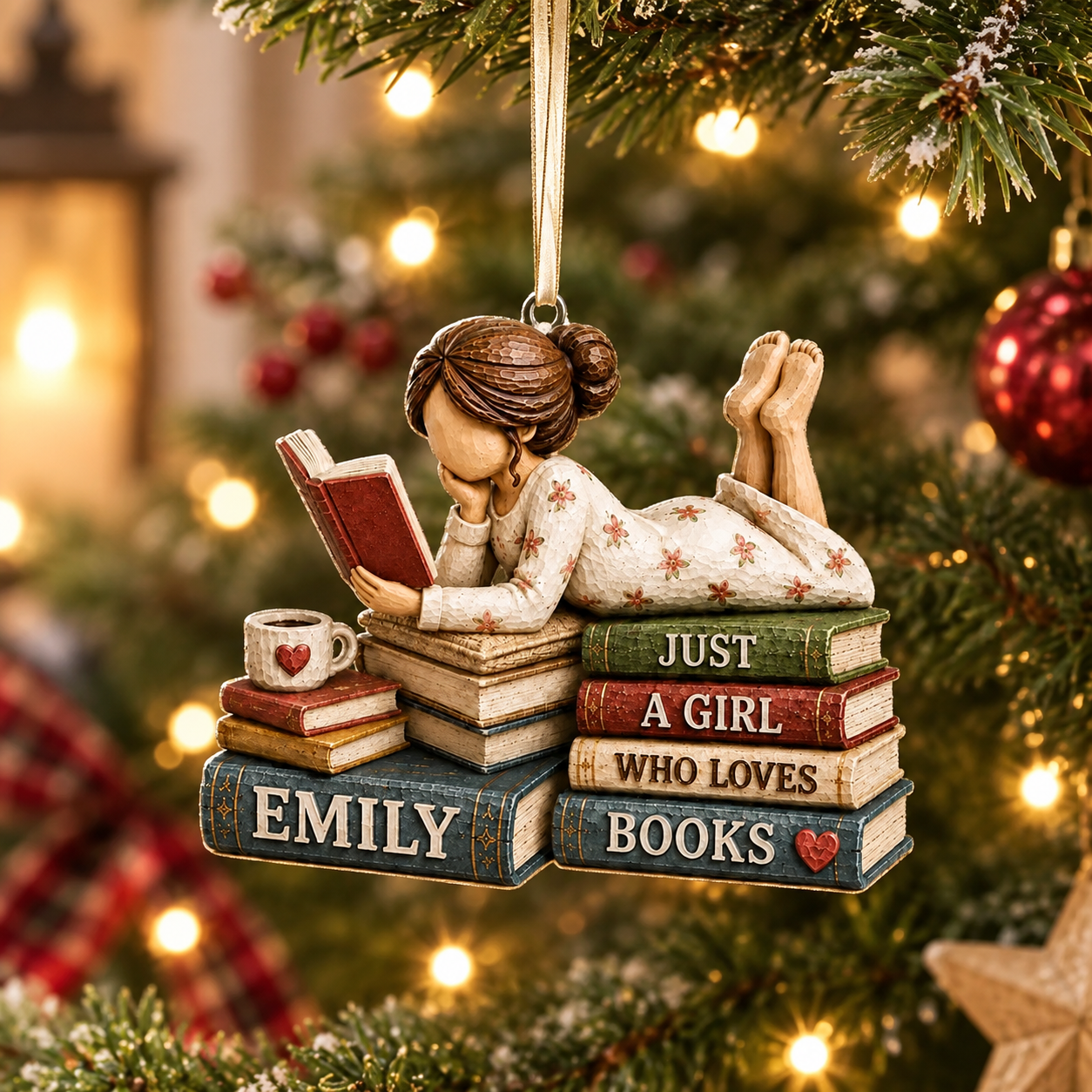 Personalized Book Lover Ornament, Custom Reader Christmas Gift, Bookworm Acrylic Ornament, Gift For Her, Bookish Tree Decor 8e4783c7-eb35-4ce8-bba3-8fbd2d435a8a-9205056d-1f46-4a87-ac56-00393dd4c618.png
