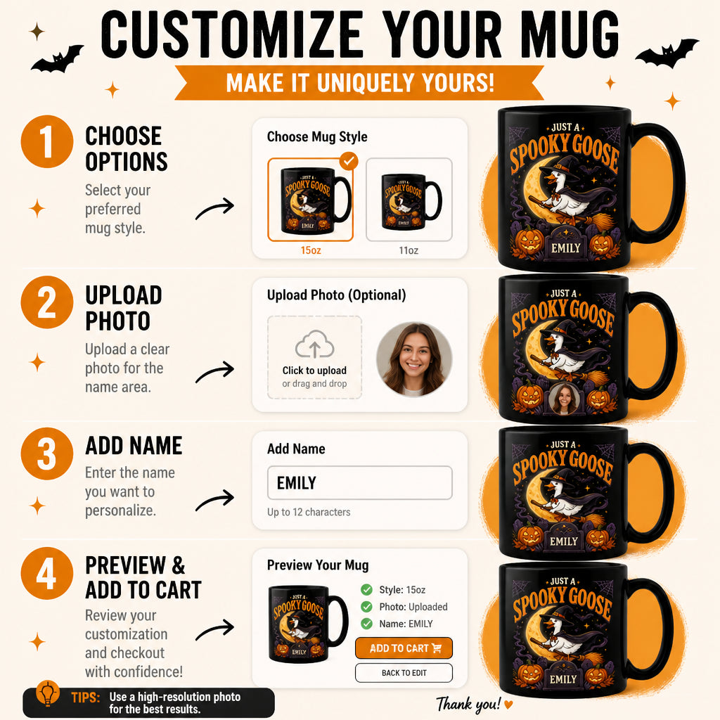 Spooky Goose Personalized Halloween Mug - Personalized Mug 8e4d8a75-235b-4730-8862-2b2faa370e6a.jpg