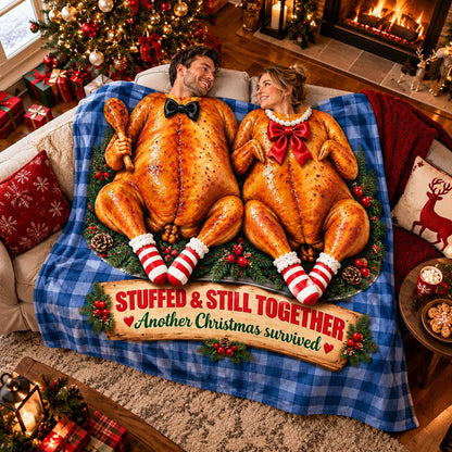 Turkey Couple - Fleece Blanket - Gifts for Couple Family 8e4ef6a1-5c18-49b1-a1ce-e478b83724fd-Banner-1.jpg