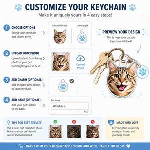 Custom Face/Pet Die‑Cut Acrylic Keychain - Personalized Custom Shape Keychain With Charm (1 Layered) 8e50d3e5-1b66-4525-b648-42d9935bcb51.jpg