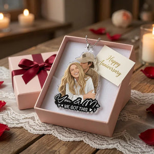 Personalized Couple Car Hanging Ornament, Custom Photo Acrylic Car Charm, Anniversary Gift for Him Her, Rearview Mirror Ornament 8e628801-a47d-4c7b-9751-ca19540321f2-rret-2-.webp