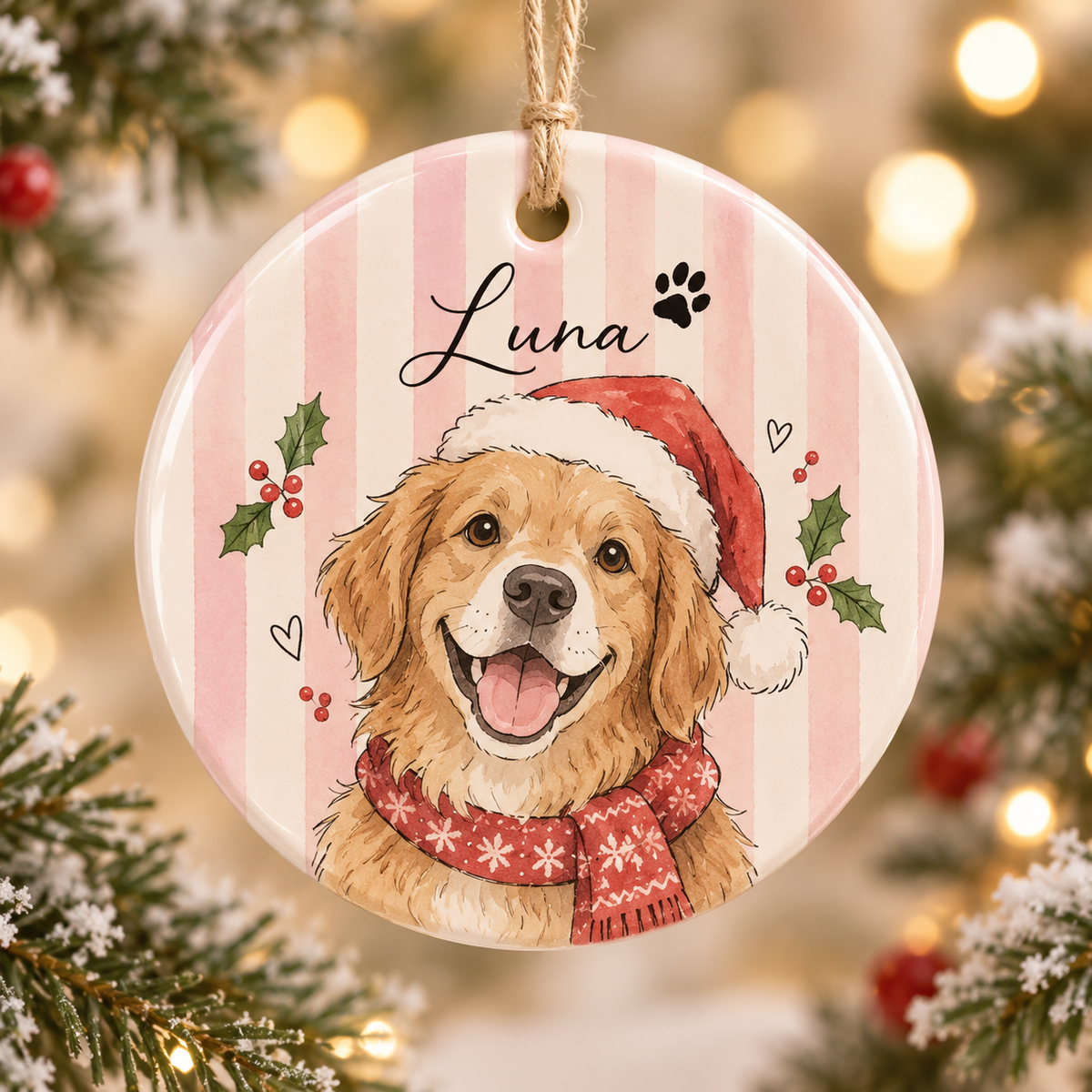 Personalized Pet Photo Christmas Ornament – Custom Watercolor Dog Portrait Keepsake 8e66d722-4090-468a-86d7-ab8edb825177-749e4faf-3a14-4986-9c01-d9a5c8c666e8.png