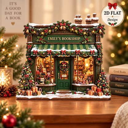 Christmas Bookshop Wooden Block, Cozy Bookstore Christmas Decor, Book Lover Gift, Holiday Shelf Decor, Christmas Village Bookstore 8ea45e81-4a6b-4d56-9e3a-694ba04cad75-hjhj-2-.png