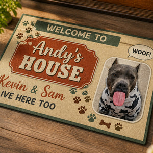 Personalized Pet Photo Welcome Doormat – [Name]'s House - Personalized Doormat 8eac39f0-6149-4266-a537-2e7bad87337e.jpg