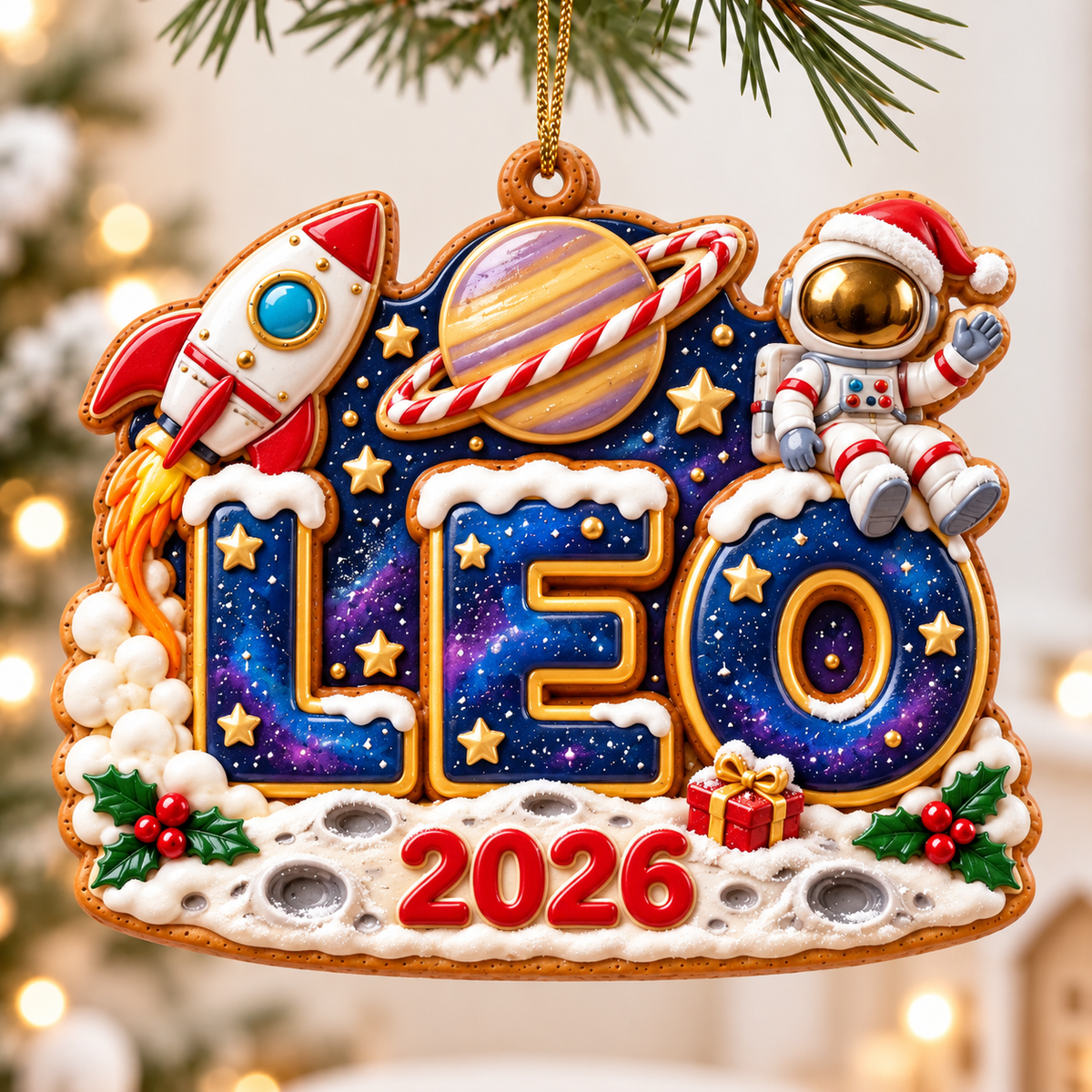 Personalized Space Christmas Ornament 2026 – Custom Name with Astronaut, Rocket and Planet, Holiday Keepsake Gift for Kids and Space Lovers 8eb11ede-b108-41fb-8f0e-e4706e330a84-Leo-Space-Explorer-Christmas-Ornament.png